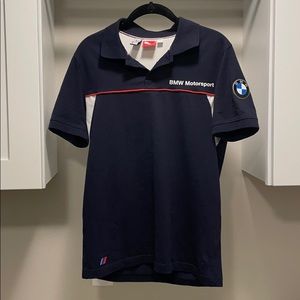 Dark Navy and White Puma BMW shirt
